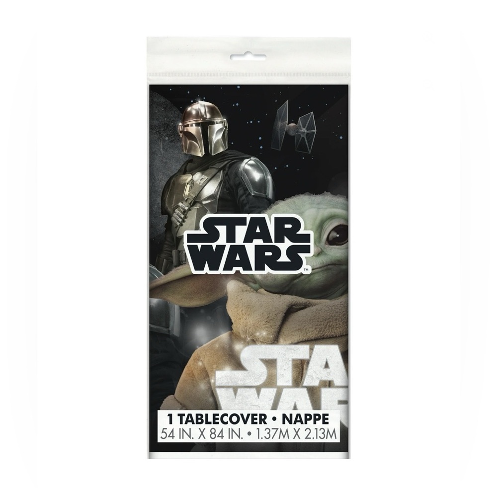 Star Wars The Mandalorian The Child Baby Yoda Birthday Plastic Party Tablecloth